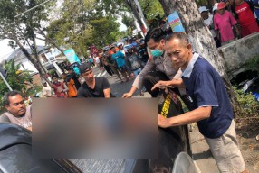 Motor Supra Nyemplung ke Sungai Menang Ponorogo, Pengendara Tewas