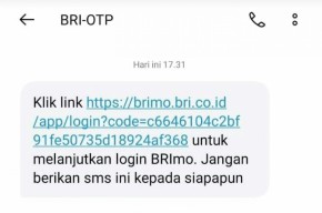 Ditipu Link SMS BRImo, Uang Nasabah di Pasuruan Raib