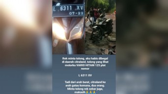 Begal Beraksi Lagi di Citraland Surabaya, Rampas Motor Cewek