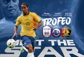 Ronaldinho Akan Ramaikan Laga Trofeo di Stadion Kanjuruhan Malang