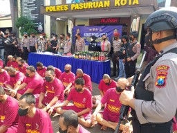 47 Tersangka Kejahatan di Kota Pasuruan Diringkus Selama 2 Pekan