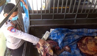 Polisi di Jember Gagalkan Pengiriman Daging Sapi Diduga Tak Layak Konsumsi