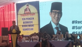 Sandiaga Ajak Santri Ponpes Ar Rosyid Bojonegoro Jadi Lokomotif Kreatif