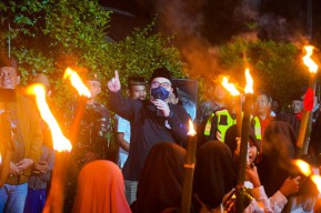 Mas Dhito Ikuti Takbir Keliling Bersama Anak-anak TPQ