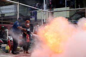 Melihat Simulasi Penanganan Bencana yang Digelar BPBD Surabaya di Rusunawa Sombo
