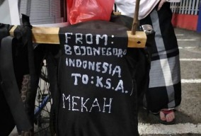 Viral Aksi Pak Tekad, Kayuh Sepeda Angin dari Bojonegoro Menuju Makkah