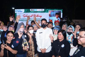 Gelar Pelatihan UMKM di Blitar, Sandiaga Malah Didukung Jadi Presiden