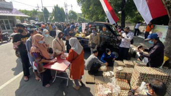 Pasar Murah Telur Ayam di Kediri Diserbu Warga, 600 Kg Ludes dalam 1 Jam