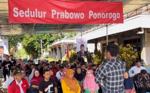 Ratusan Warga di Ponorogo Dukung Prabowo Maju Pilpres 2024