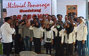 Dukungan Kaum Milenial di Ponorogo untuk Prabowo Maju Pilpres 2024