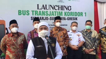 Launching Bus TransJatim, Khofifah: Tingkatkan Konektivitas Surabaya Raya