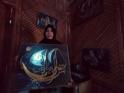 Ibu Asal Mojokerto Sukses Sulap Benang Jadi Karya Seni Bernilai Jual Tinggi