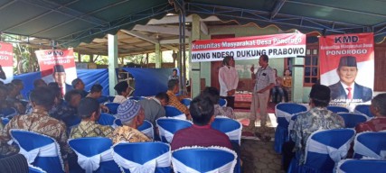 Komunitas Masyarakat Desa Ponorogo Dukung Prabowo Subianto Maju Pilpres 2024