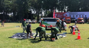 Sambut HUT RI, BPBD Bojonegoro Gelar Lomba Simulasi Penanganan Bencana