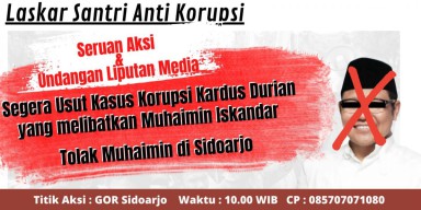 Waduh! Muncul Seruan Aksi Santri Tolak Kedatangan Cak Imin di Sidoarjo