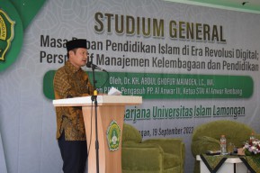 Gagasan Akademis Bupati Lamongan di Stadium General Pascasarjana Unisla