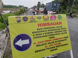 Waspadai Pengecoran Jalan Nasional di Jombang, Ini Jalur yang Bisa Dilewati