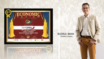Bank Jatim Raih Penghargaan Indonesia Finance Award 2022