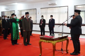 Mas Dhito Lantik Suwignyo Jadi Penjabat Sekda, Ini Tugas Pertamanya