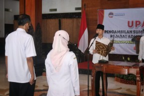 Pesan Bupati Trenggalek Mas Ipin saat Lantik Pejabat RSUD Panggul