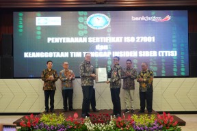Keamanan Sistem Informasi Bank Jatim Sudah Standart Internasional ISO 27001
