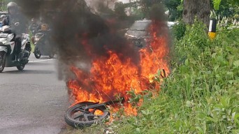 Motor Terbakar, Pria di Lamongan Batal Beli Obat untuk Keluarga