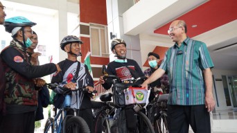 Cerita 4 Warga Kalteng Bersepeda Menuju Solo Hadiri Muktamar ke-48 Muhammadiyah