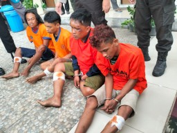 4 Bandit Satu Kampung Didor Usai Curi Motor di Sukolilo, Surabaya