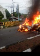 Mobil Warga Malang Terbakar Hebat di Lawang, Begini Kondisinya