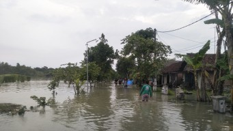 Kali Pacal Bojonegoro Meluap Lagi, Belasan Desa dan Jalan Nasional Kebanjiran