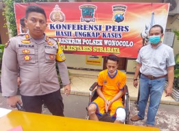 Bandit Motor asal Sampang Ditembak Karena Acungkan Sajam ke Polisi Surabaya