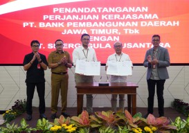Bank Jatim Jalin Kerjasama dengan PT Sinergi Gula Nusantara