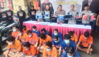 Polda Jatim Bongkar Sindikat Curanmor: Ringkus 16 Pelaku, Sita 30 Motor