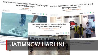 Jatimnow Hari Ini: Pria Berkacamata Dipukul Pakai Tongkat Baseball di Surabaya