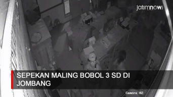 Video: Sepekan Maling Bobol 3 SD di Jombang