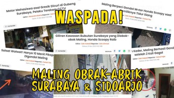 Video: Waspada! Maling Obok-obok Surabaya dan Sidoarjo