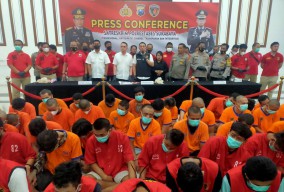 74 Bandit Motor yang Beraksi di Surabaya Diringkus