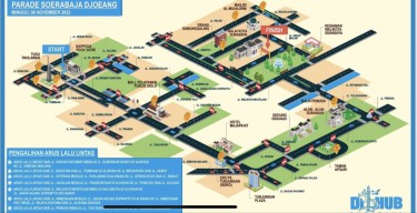 Parade Surabaya Juang Digelar Besok, Banyak Jalan Ditutup, Arus Lalin Dialihkan