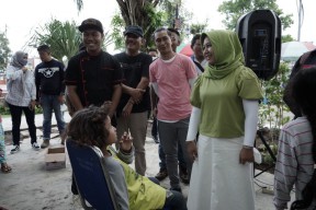 Unik, Pemuda di Mojokerto Potong Rambut Amal untuk Korban Gempa Cianjur