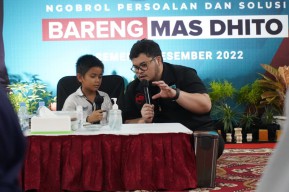 Momen Bocah SD di Kediri Bertanya Cara Mendapatkan KIP ke Mas Dhito