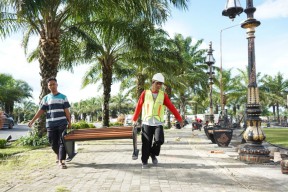 Monumen Simpang Lima Gumul Kediri Bersolek agar Semakin Instagramable