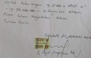 Warga Kwacang Kabuh Jombang Tagih Pelunasan PT PAM