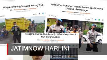 Jatimnow Hari Ini: Pelaku Pembunuhan Wanita Dalam Kos Sidoarjo Dibekuk
