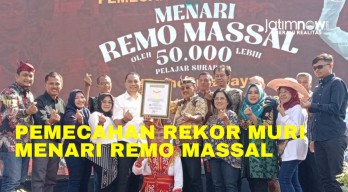 Video: Pemecahan Rekor Muri Menari Remo Massal