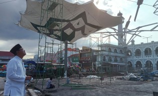 Melihat Progres Pembangunan 6 Payung Madinah di Kota Pasuruan