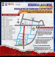 Info Lur! 19 Jalur di Jombang Ditutup pada Malam Pergantian Tahun