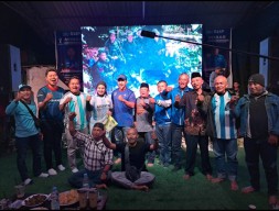 Warga Malang Nobar Piala Dunia Bareng DPP Demokrat