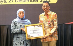 Bank Jatim Catatkan Namanya dalam Paritrana Award 2022