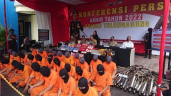 Kasus Narkoba di Tulungagung Meningkat di 2022, Kriminalitas Tuntas 104 Persen