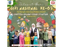 Hari Gizi Nasional 2023, Khofifah: Konsumsi Protein Hewani Cegah Stunting